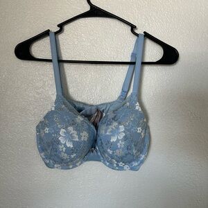 Blue Lace Bra